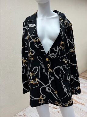Colleen Lopez Blazer Jacket Equestrian Baroque New Large